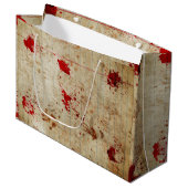 Halloween Bloody Red Bloed Schrikbarend Groot Cadeauzakje (Voorkant Gekanteld)