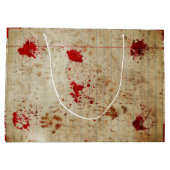 Halloween Bloody Red Blood Scary Groot Cadeauzakje (Achterkant)