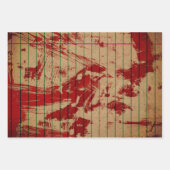 Halloween Bloody Red Blood Scary Inpakpapier Vel (Voorkant 3)