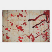 Halloween Bloody Red Blood Scary Inpakpapier Vel (Voorkant 2)