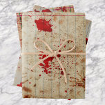 Halloween Bloody Red Blood Scary Inpakpapier Vel<br><div class="desc">Dit ontwerp kan op het gebied worden gepersonaliseerd dat door de foto en/of tekst te veranderen wordt verstrekt. Of het kan worden aangepast door te klikken deze Sjabloon personaliseert en dan de klik te kiezen om verdere optie aan te passen en de kleur van de achtergrond te schrappen of te...</div>