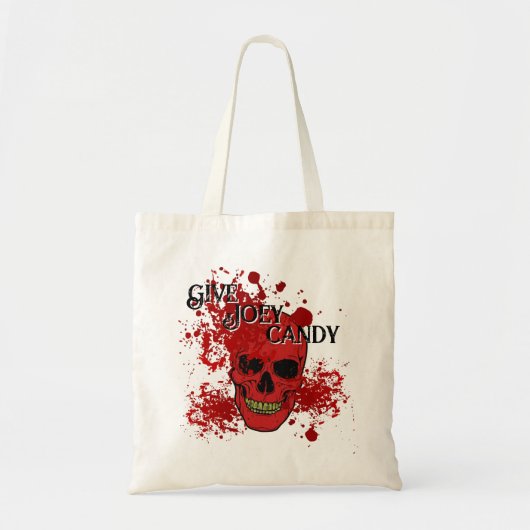 Halloween Bloody Skull gepersonaliseerde tas (Voorkant)