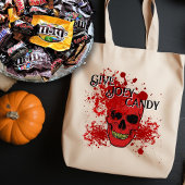 Halloween Bloody Skull gepersonaliseerde tas