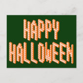 Halloween Blox-tekst Briefkaart (Voorkant)