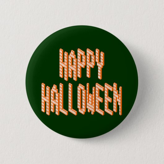 Halloween Blox-tekst Ronde Button 5,7 Cm (Voorkant)