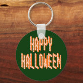 Halloween Blox-tekst Sleutelhanger (Voorkant)