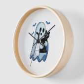 Halloween Blue Denim Ghost & Cat (Hoek)