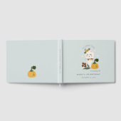 Halloween Blue Ghost Little Boo any age Birthday Gastenboek (Volledig)