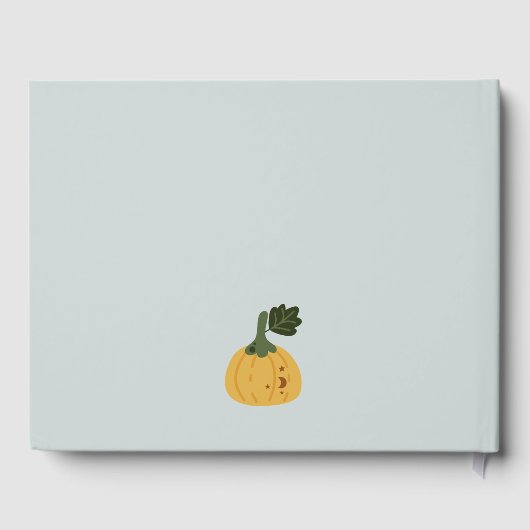 Halloween Blue Ghost Little Boo any age Birthday Gastenboek (Achterkant)