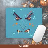Halloween Blue Grumpy Vampire Mousepad Muismat
