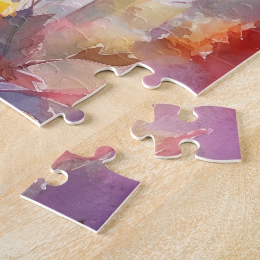 Halloween Blue Heeler met pompoenen eng Legpuzzel (Zijkant)