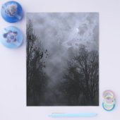 Halloween Blue Mist Sky met Ravens Flyer (Enkel)