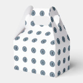 Halloween Blue Polka Dot Eyes Bedankdoosjes (Achterkant)
