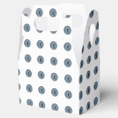 Halloween Blue Polka Dot Eyes Bedankdoosjes (Geopend)