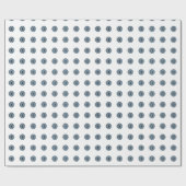 Halloween Blue Polka Dot Eyes Cadeaupapier (Vlak)