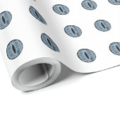 Halloween Blue Polka Dot Eyes Cadeaupapier (Rol Hoek)
