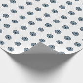 Halloween Blue Polka Dot Eyes Cadeaupapier (Hoek)