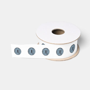 Halloween Blue Polka Dot Eyes Grosgrain Lint