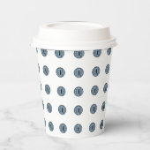 Halloween Blue Polka Dot Eyes Papieren Bekers (Links)