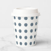 Halloween Blue Polka Dot Eyes Papieren Bekers (Achterkant)