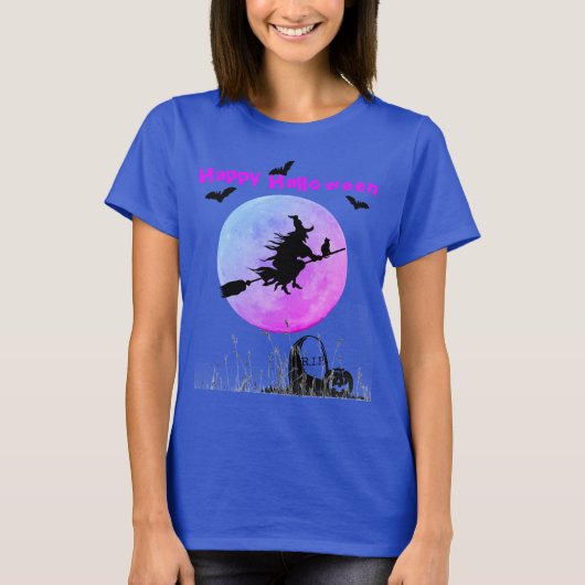 Halloween Blue T-shirt (Voorkant)
