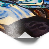 HALLOWEEN BLUES WITCH FOTO AFDRUK (Hoek)