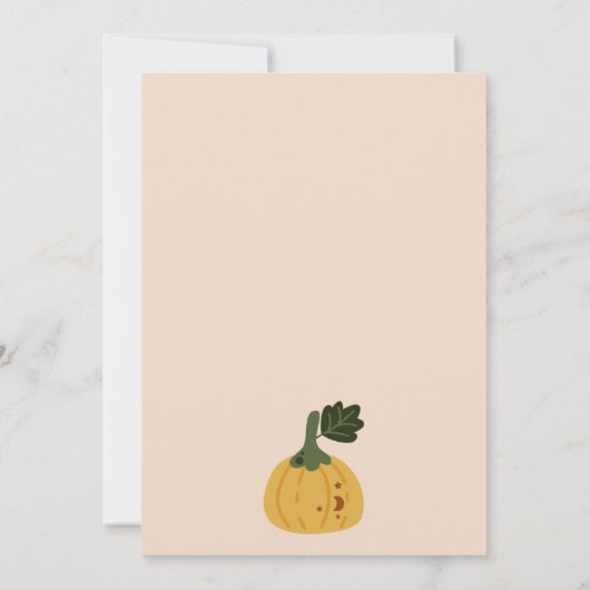 Halloween Blush Ghost Little Boo any Age Birthday Bedankkaart (Achterkant)