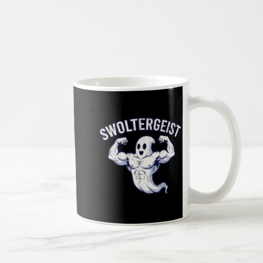 Halloween Bodybuilding Spook Funny Swoltergeist Koffiemok (Rechts)