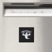 Halloween Bodybuilding Spook Grappige Swoltergeist Magneet (Insitu (Vaatwasser))