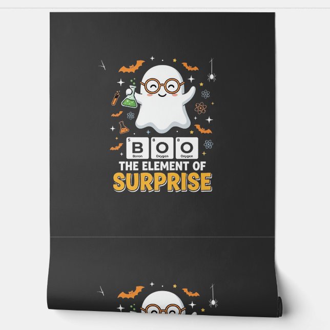 Halloween Boe Element van Verrassing Geest Ontwerp Behang (Afrollen)