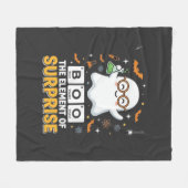 Halloween Boe Element van Verrassing Geest Ontwerp Fleece Deken (Voorkant (Horizontaal))