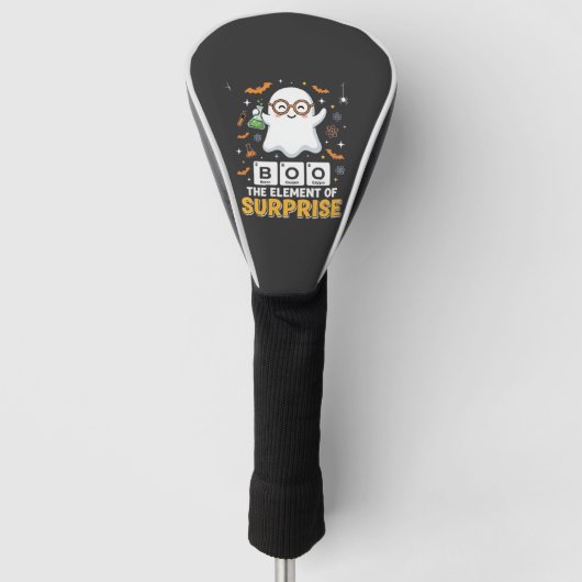 Halloween Boe Element van Verrassing Geest Ontwerp Golfheadcover (Voorkant)