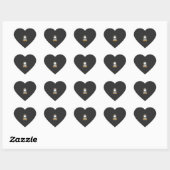 Halloween Boe Element van Verrassing Geest Ontwerp Hart Sticker (Vel)