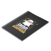Halloween Boe Element van Verrassing Geest Ontwerp Notitieboek (Linkerzijde)