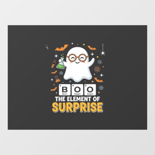 Halloween Boe Element van Verrassing Geest Ontwerp Raamsticker (Vel)