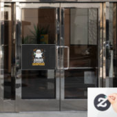 Halloween Boe Element van Verrassing Geest Ontwerp Raamsticker (Kantoordeur)