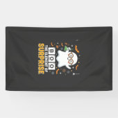Halloween Boe Element van Verrassing Geest Ontwerp Spandoek (Horizontaal)