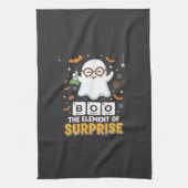 Halloween Boe Element van Verrassing Geest Ontwerp Theedoek (Verticaal)