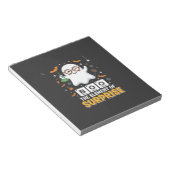 Halloween Boe Element van Verrassingsgeest Ontwerp Notitieblok (Schuin)