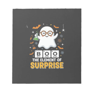 Halloween Boe Element van Verrassingsgeest Ontwerp Notitieblok