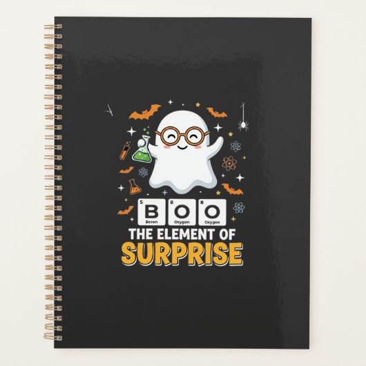 Halloween Boe Element van Verrassingsgeest Ontwerp Planner (Voorkant)