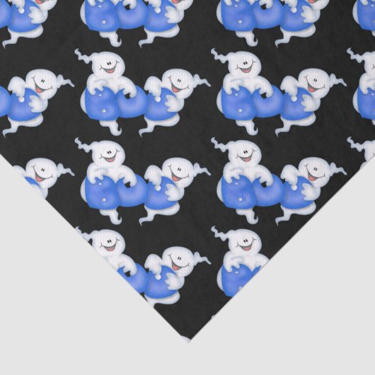 Halloween boe geest betegeld tissuepapier (Detail)