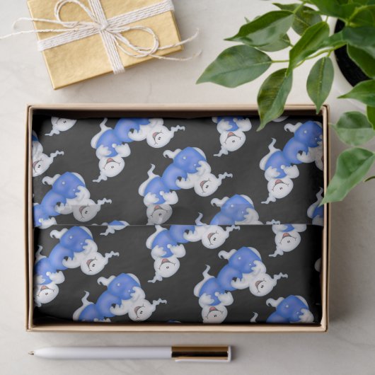 Halloween boe geest betegeld tissuepapier (Geschenk)