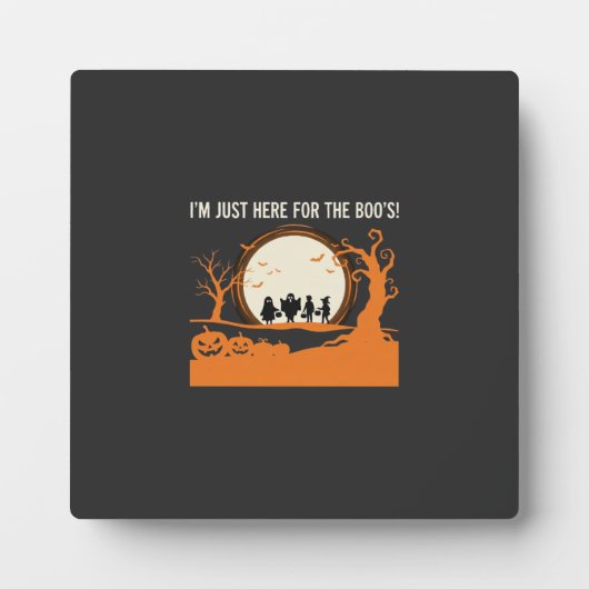 Halloween Boe Geest Silhouet Fotoplaat (Voorkant)