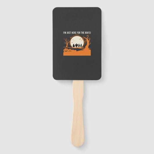 Halloween Boe Geest Silhouet Handwaaier (Voorkant)