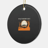Halloween Boe Geest Silhouet Keramisch Ornament (Links)