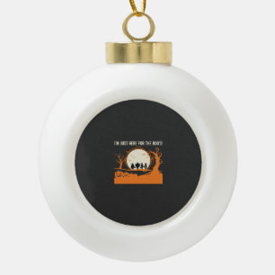 Halloween Boe Geest Silhouet Keramische Bal Ornament