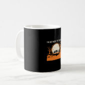 Halloween Boe Geest Silhouet Koffiemok (Voorkant links)