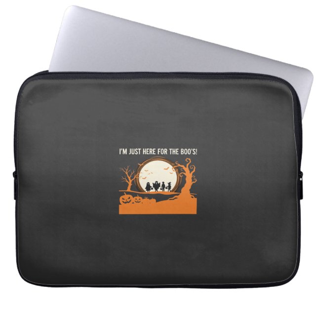 Halloween Boe Geest Silhouet Laptop Sleeve (Voorkant)