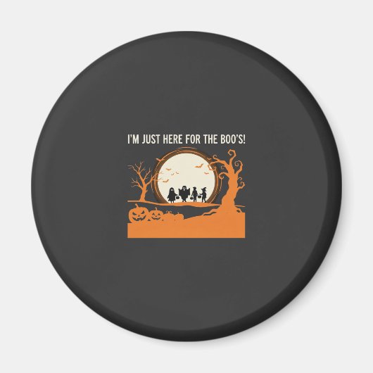 Halloween Boe Geest Silhouet Magneet (Voorkant)